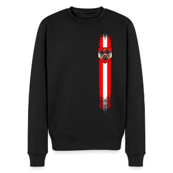 Autriche rayures vintage 2 - Pull Premium bio Homme - noir - Devant - Nico (187cm)