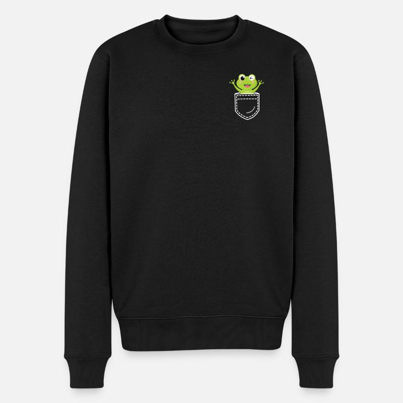 Grenouille grenouille - Pull Premium bio Homme - noir