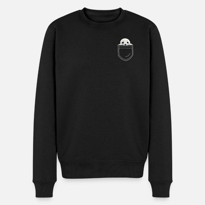 Robbe - Männer Premium Bio Pullover - Schwarz