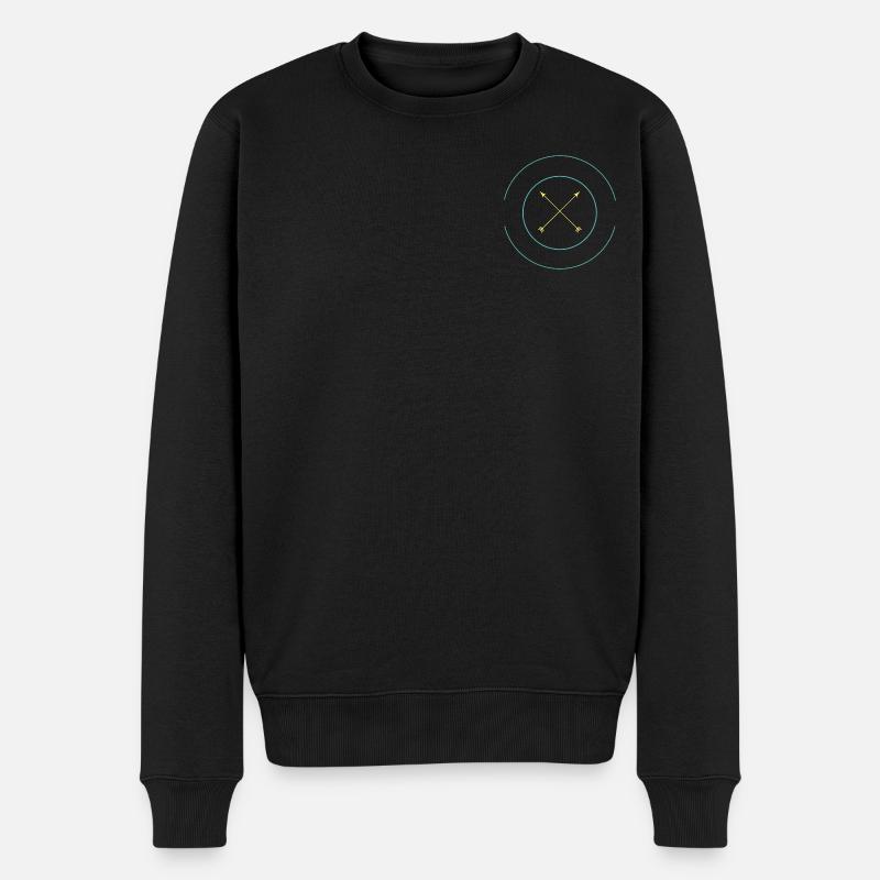 Lebe dein Leben - Männer Premium Bio Pullover - Schwarz