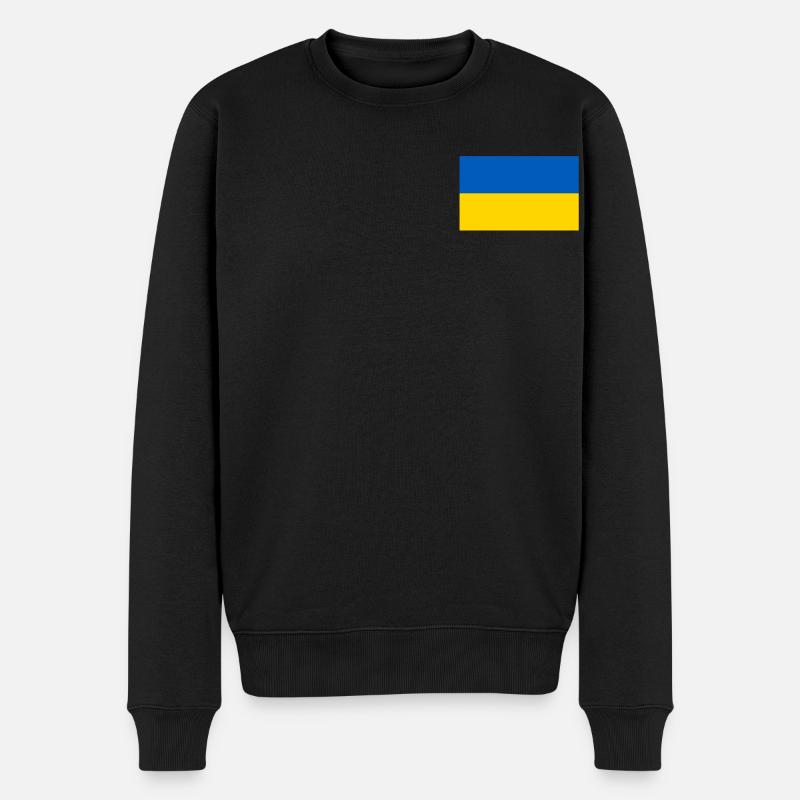 Drapeau de l’Ukraine - Pull Premium bio Homme - noir