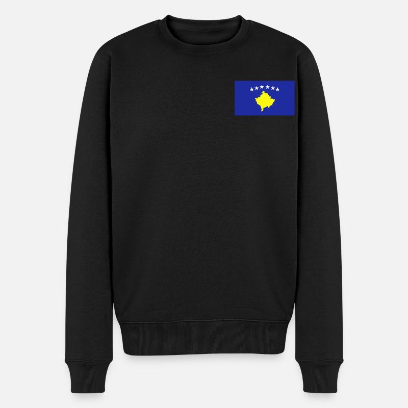 Drapeau du Kosovo - Pull Premium bio Homme - noir