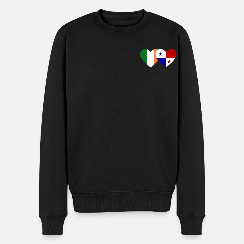Irlande Drapeau du Panama - Pull Premium bio Homme - noir