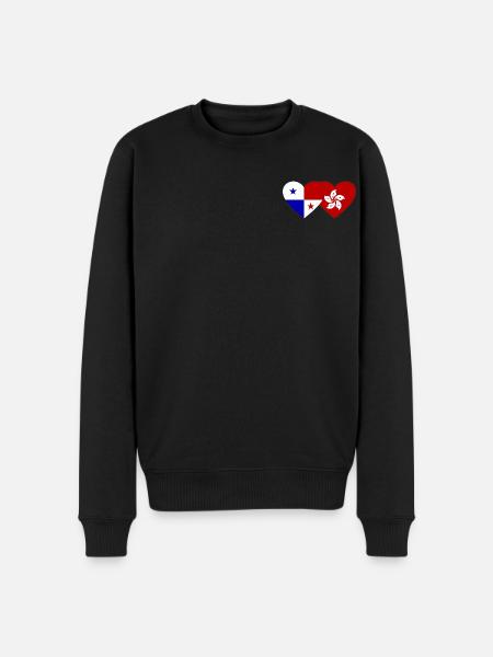 Panama Hong Kong flag - Men's Premium Organic Jumper - black