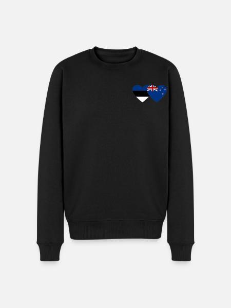Estonie Drapeau néo-zélandais utilisé - Pull Premium bio Homme - noir