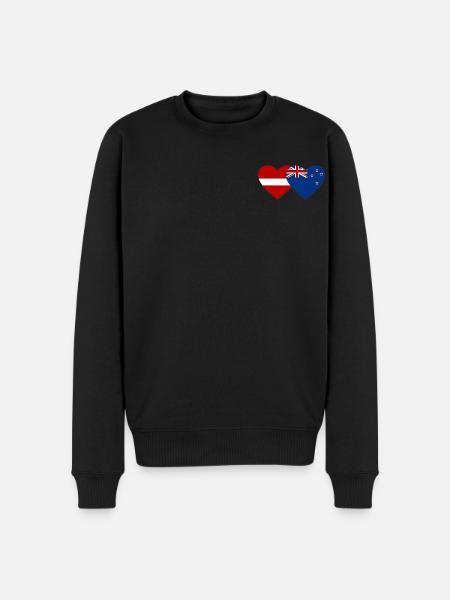 Lettonie Drapeau néo-zélandais - Pull Premium bio Homme - noir
