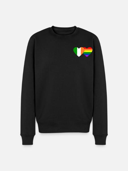 Ireland Rainbow Flag - Men's Premium Organic Jumper - black