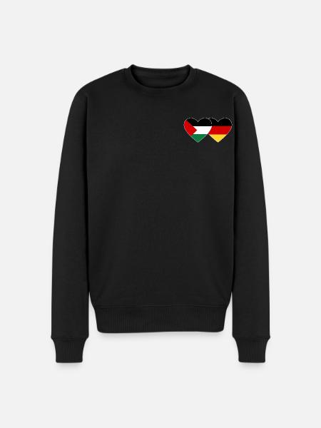 Flag of Palestine Germany - Men's Premium Organic Jumper - black