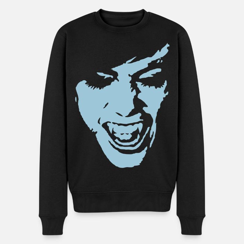 Vampire hug - Männer Premium Bio Pullover - Schwarz