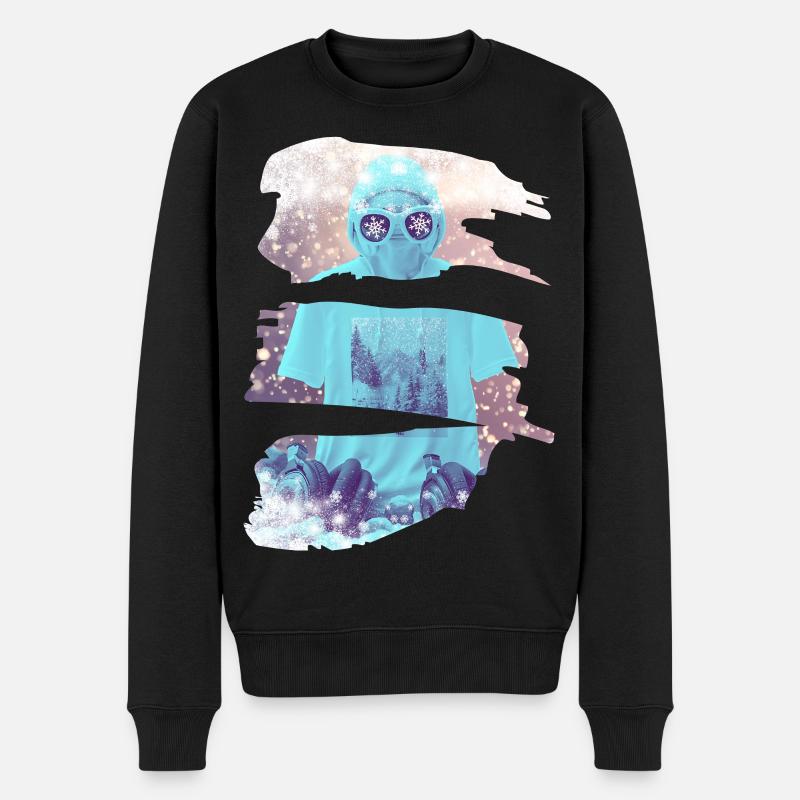 Il neige - Pull Premium bio Homme - noir