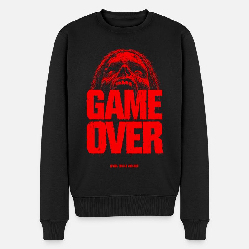 Game Over Rétro Pixel - Pull Premium bio Homme - noir