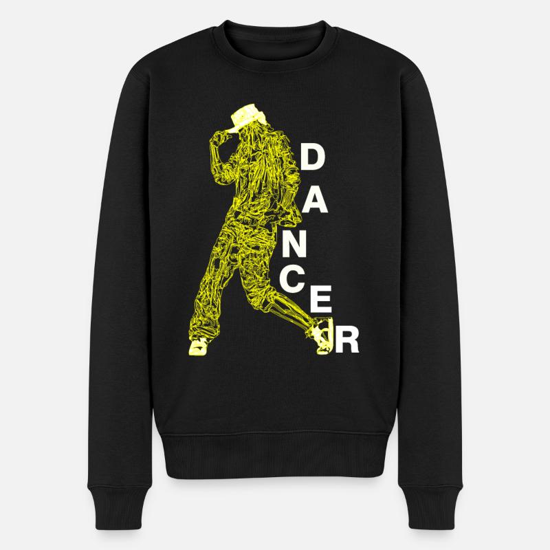 Danseur danse musique disant cadeau de danseur - Pull Premium bio Homme - noir