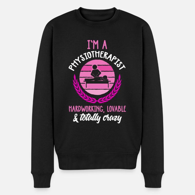 Physiothérapie Physio massage - Pull Premium bio Homme - noir