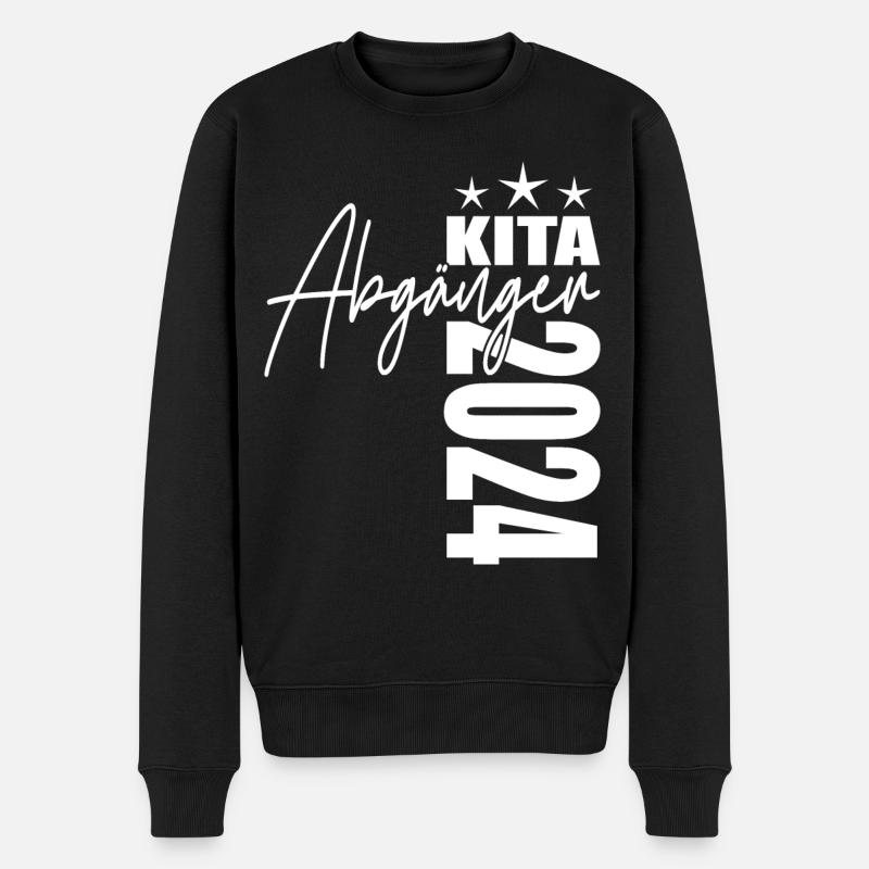 Kita Abgänger 2024 - Männer Premium Bio Pullover - Schwarz
