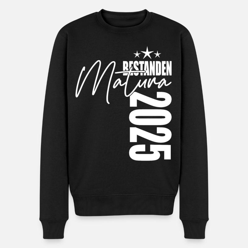 Matura 2025 - Männer Premium Bio Pullover - Schwarz