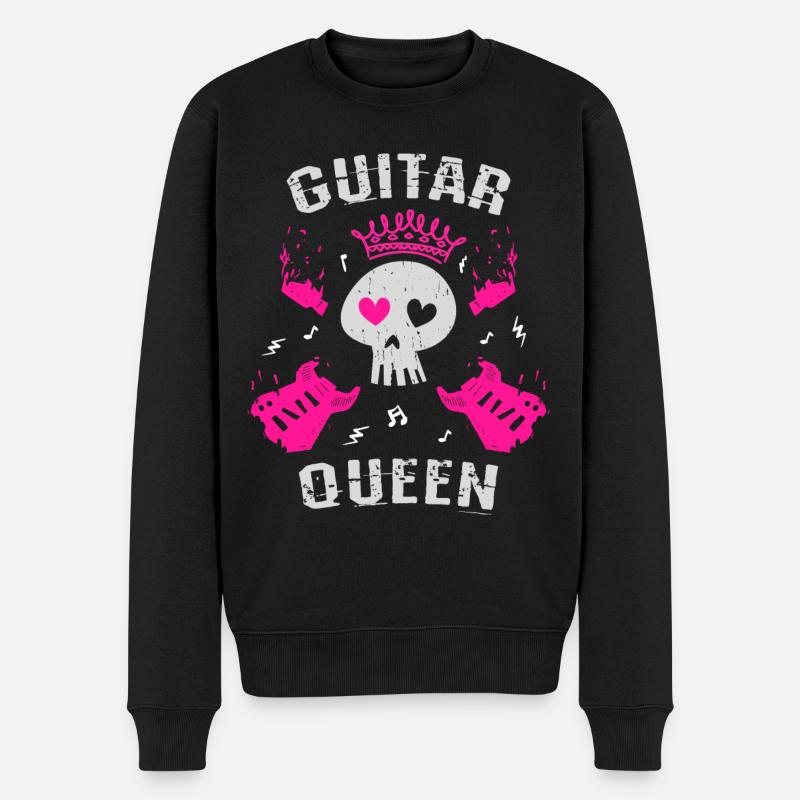 Reine de la guitare - Pull Premium bio Homme - noir