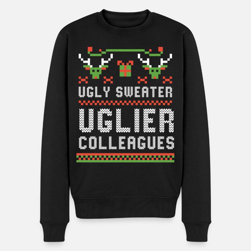 Pull moche Collègues moches Bureau de Noël - Pull Premium bio Homme - noir