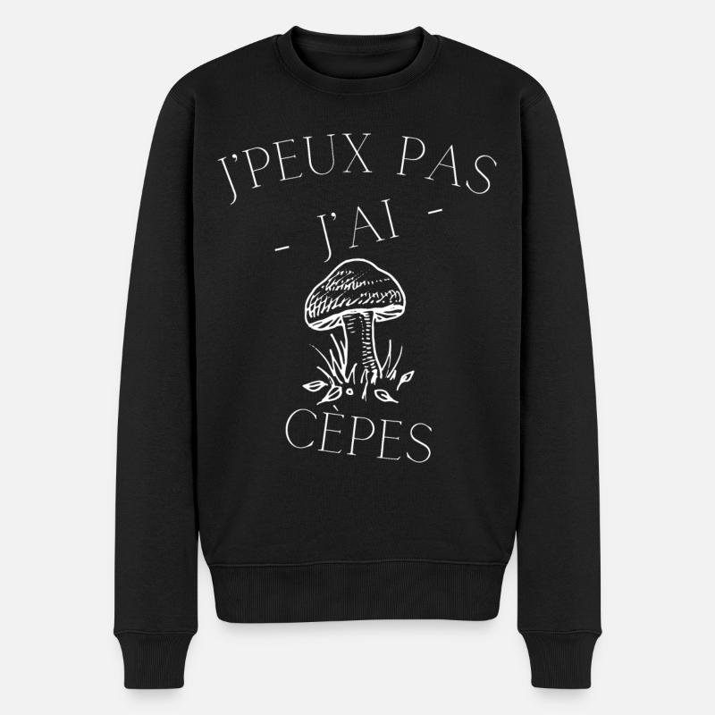 J'peux pas j'ai Cèpes - Pull Premium bio Homme - noir
