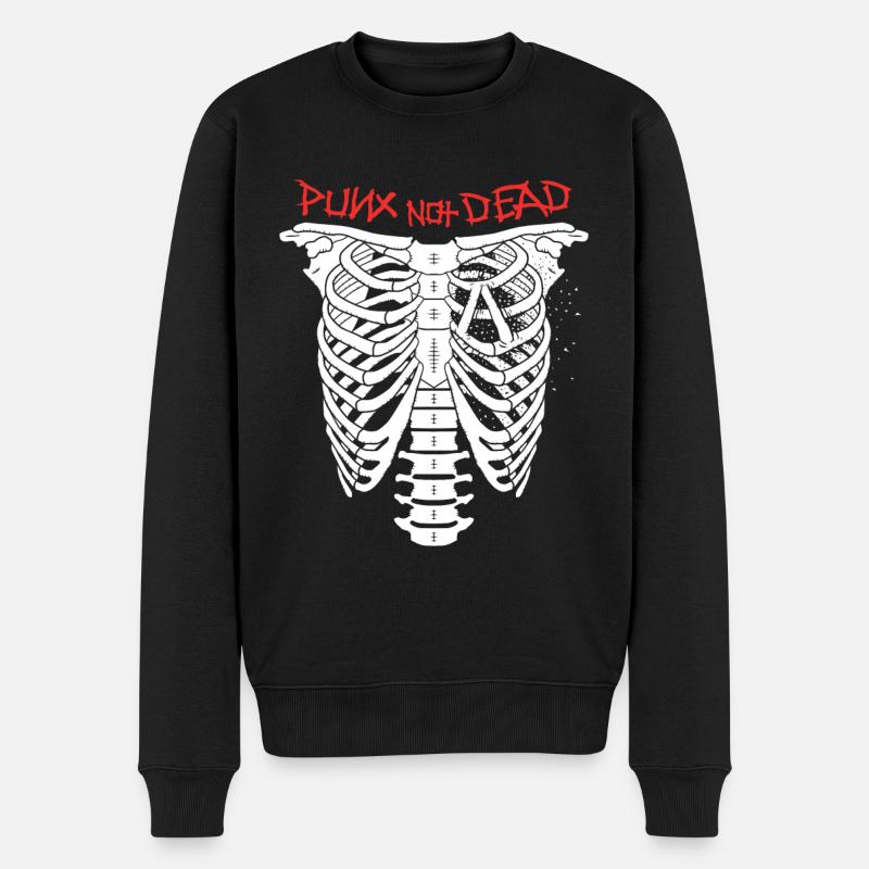 Punx n’est pas mort - Pull Premium bio Homme - noir