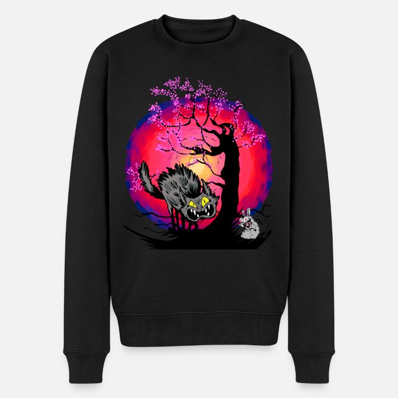 Halloween Chat Chats Souris Souris - Pull Premium bio Homme - noir