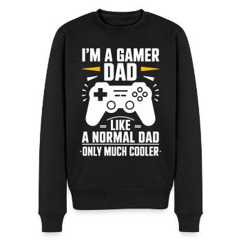 Gamer Dad T-Shirt – Funny Father's Day Gift - Pull Premium bio Homme - noir - Devant - Nico (187cm)