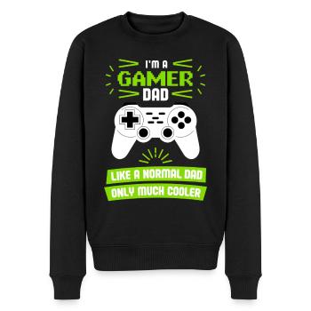 Gamer Dad T-Shirt – Funny Father's Day Gift - Pull Premium bio Homme - noir - Devant - Nico (187cm)
