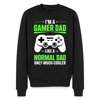 Gamer Dad T-Shirt – Funny Father's Day Gift - Pull Premium bio Homme - noir - Devant - Nico (187cm)