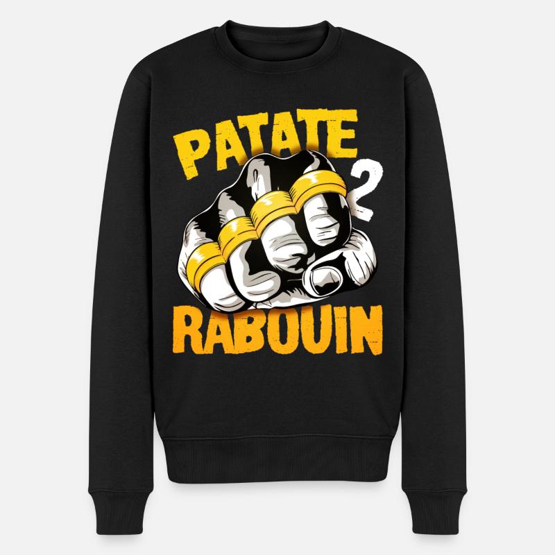 patate 2 rabouin - Pull Premium bio Homme - noir