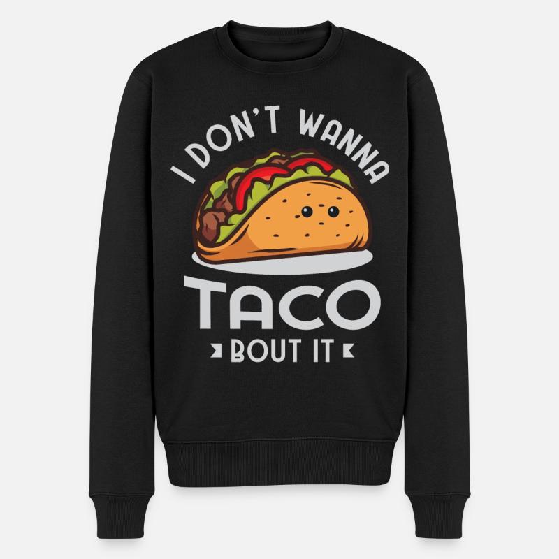 Taco Tacos Apperal - Pull Premium bio Homme - noir