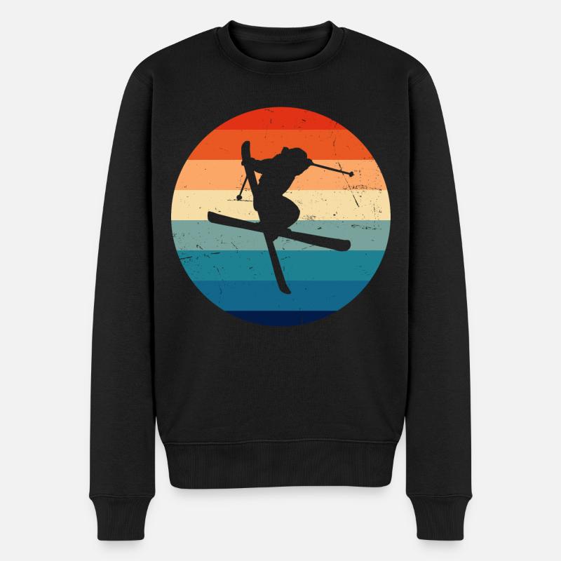 Slopestyle Freestyle Ski Damen Ski Freestyle - Männer Premium Bio Pullover - Schwarz