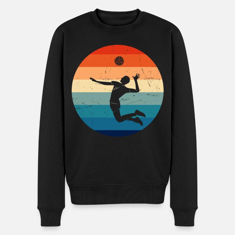 Volleyball féminin Volleyball de plage masculin - Pull Premium bio Homme - noir