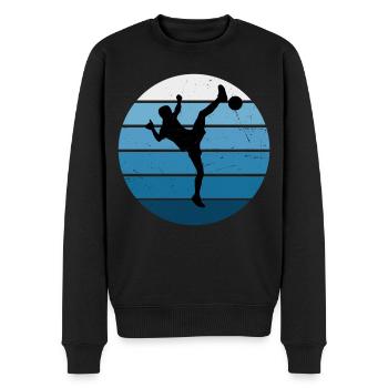 Fussballtennis Futnet Spieler Damen Futnet - Männer Premium Bio Pullover - Schwarz - Vorne - Nico (187cm)