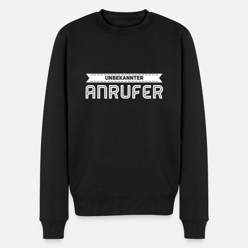 unterdrückte Nummer - Männer Premium Bio Pullover - Schwarz