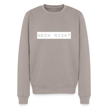nicht jetzt - Männer Premium Bio Pullover - Taupe - Vorne - Nico (187cm)
