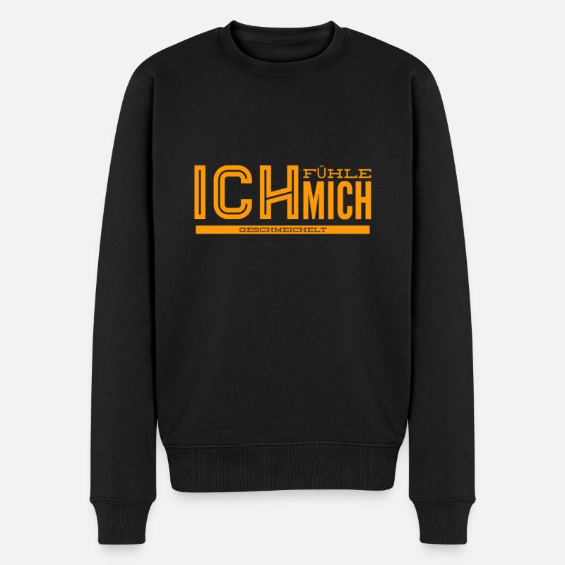 wie nett von dir - Männer Premium Bio Pullover - Schwarz