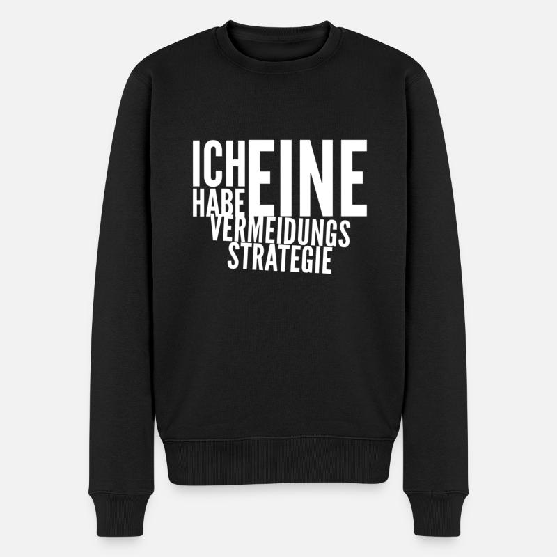 Vermeiden ist mein Ding - Männer Premium Bio Pullover - Schwarz