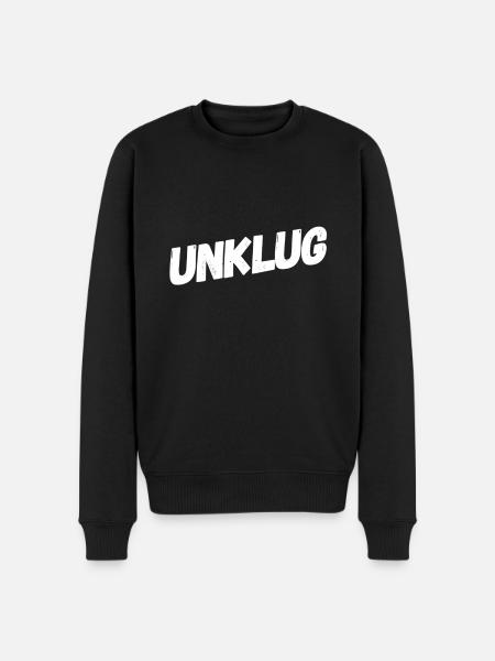 nicht clever - Männer Premium Bio Pullover - Schwarz