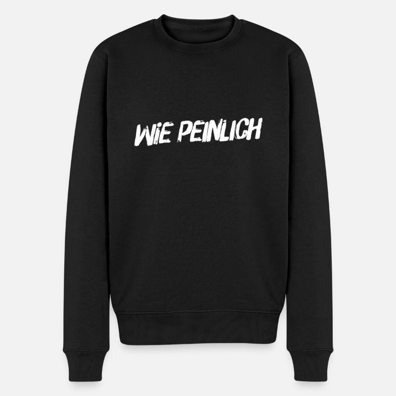 das ist mir peinlich - Männer Premium Bio Pullover - Schwarz