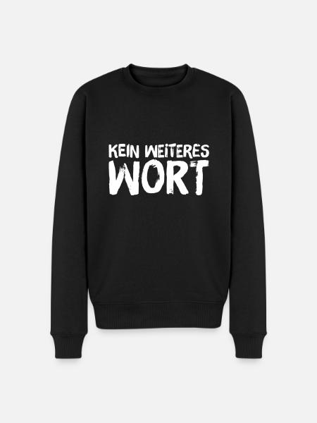 halt die Klappe - Männer Premium Bio Pullover - Schwarz