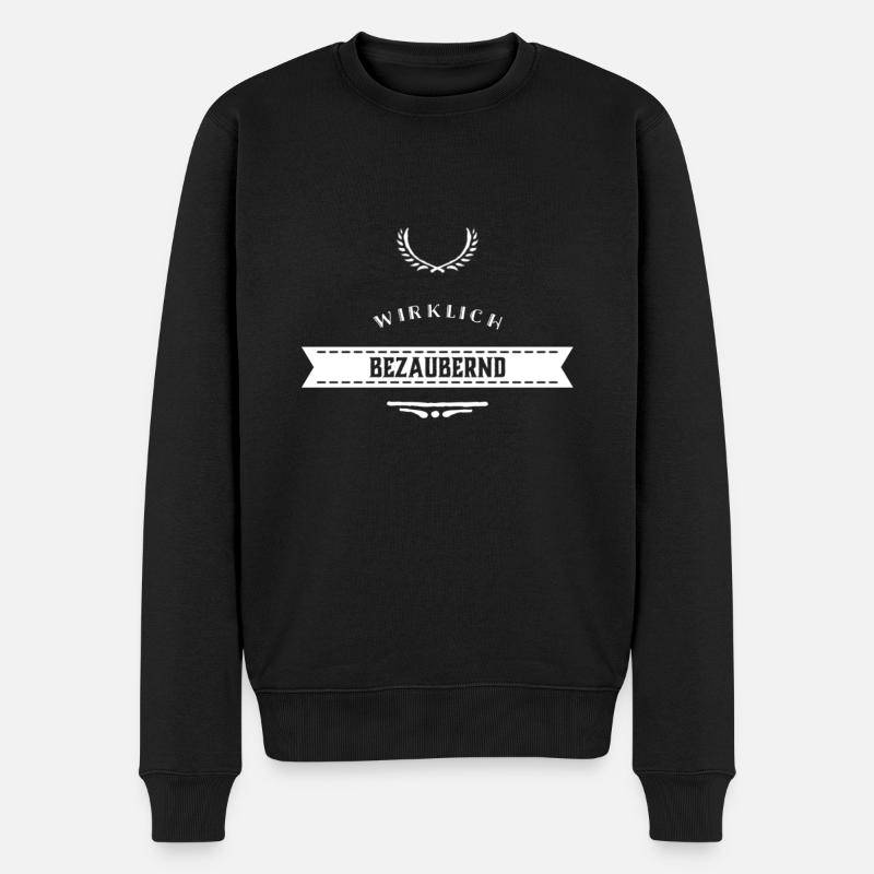 total bezaubernd - Männer Premium Bio Pullover - Schwarz