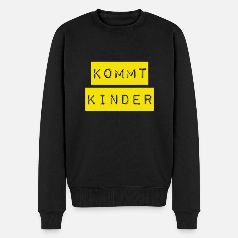 fangen wir endlich an - Männer Premium Bio Pullover - Schwarz