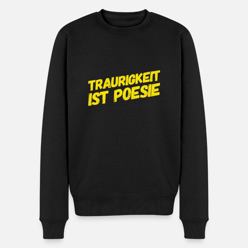 Trauer befreit - Männer Premium Bio Pullover - Schwarz