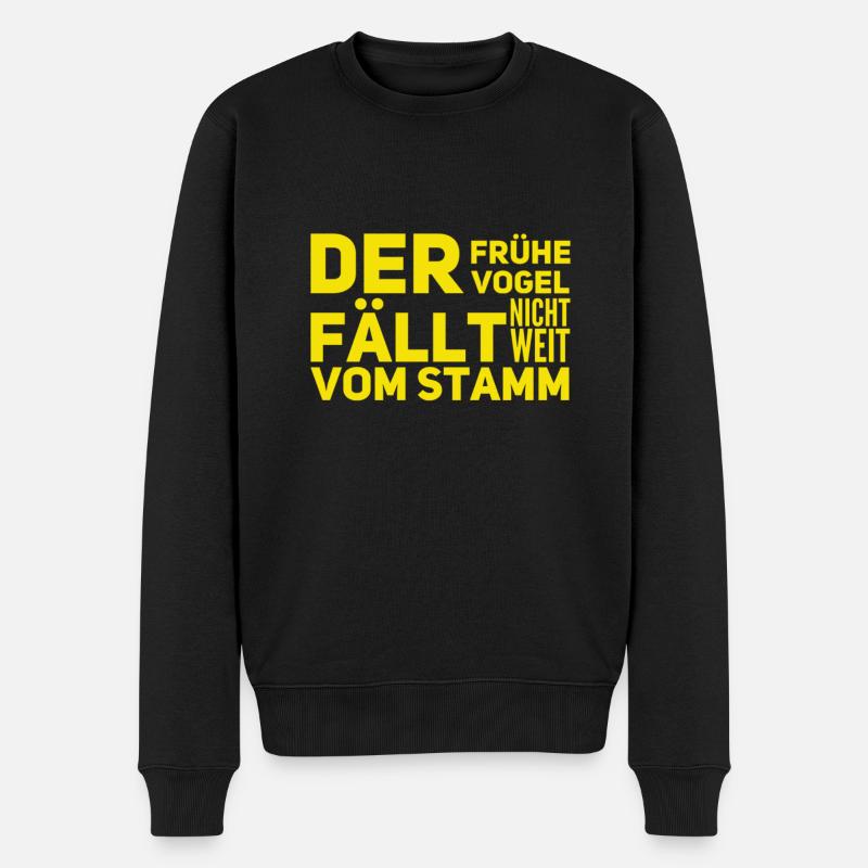 in der Nähe des Stammes - Männer Premium Bio Pullover - Schwarz