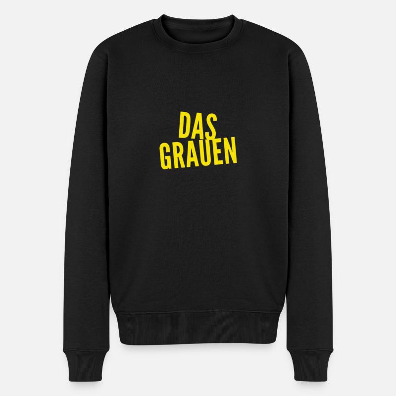 das Grauen bin ich - Männer Premium Bio Pullover - Schwarz