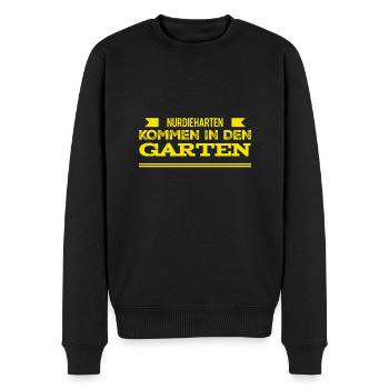wie hart bist du? - Männer Premium Bio Pullover - Schwarz - Vorne - Nico (187cm)