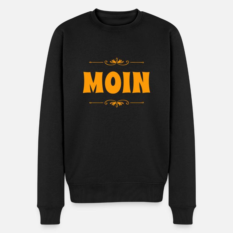 servus auf norddeutsch - Männer Premium Bio Pullover - Schwarz
