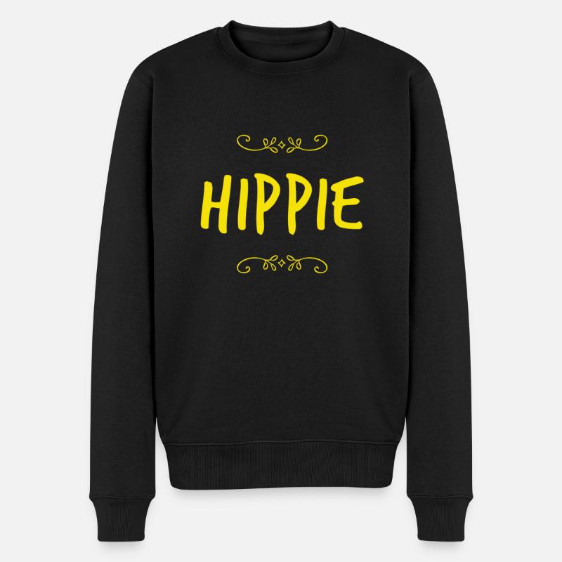 Les hippies sont géniaux - Pull Premium bio Homme - noir