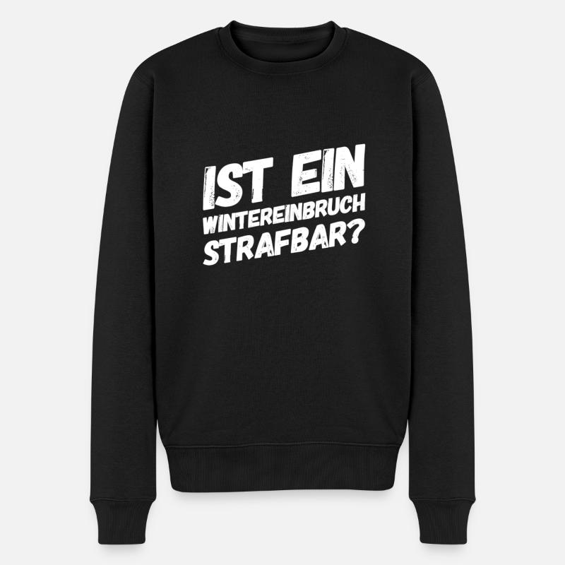 wird das bestraft? - Männer Premium Bio Pullover - Schwarz