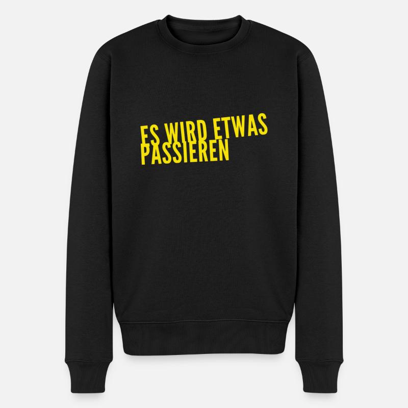 Quelque chose va se passer - Pull Premium bio Homme - noir