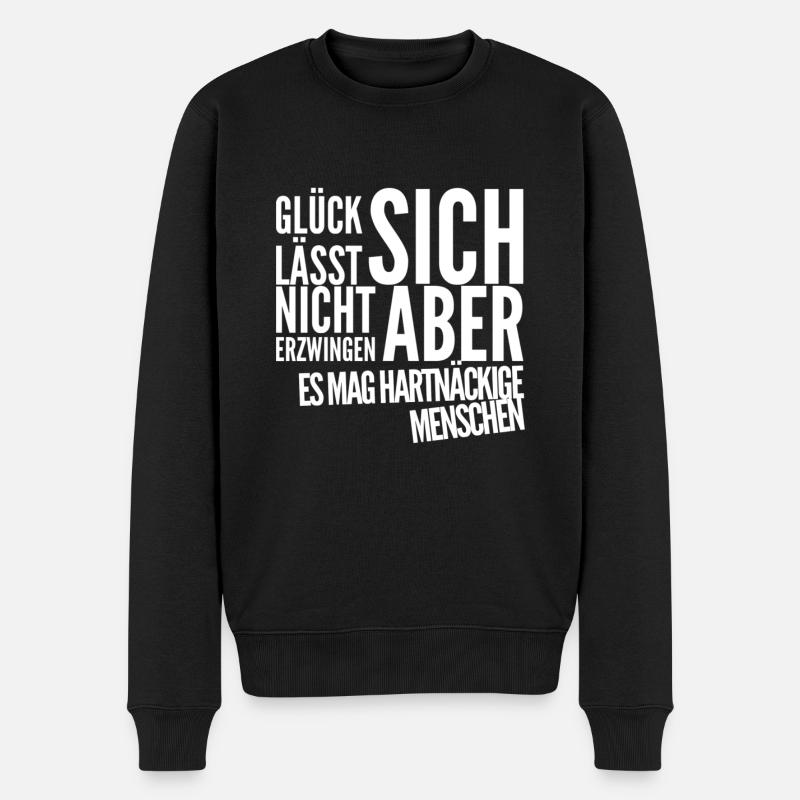 Le bonheur fonctionne toujours - Pull Premium bio Homme - noir